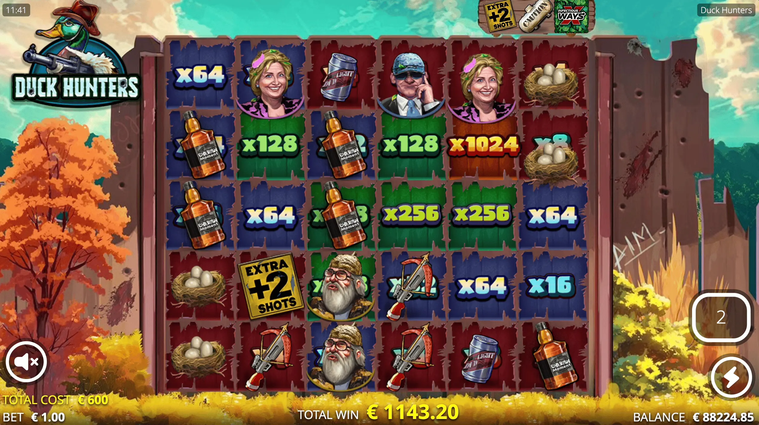 Official Big Game Spins example with upgraded features and position multipliers