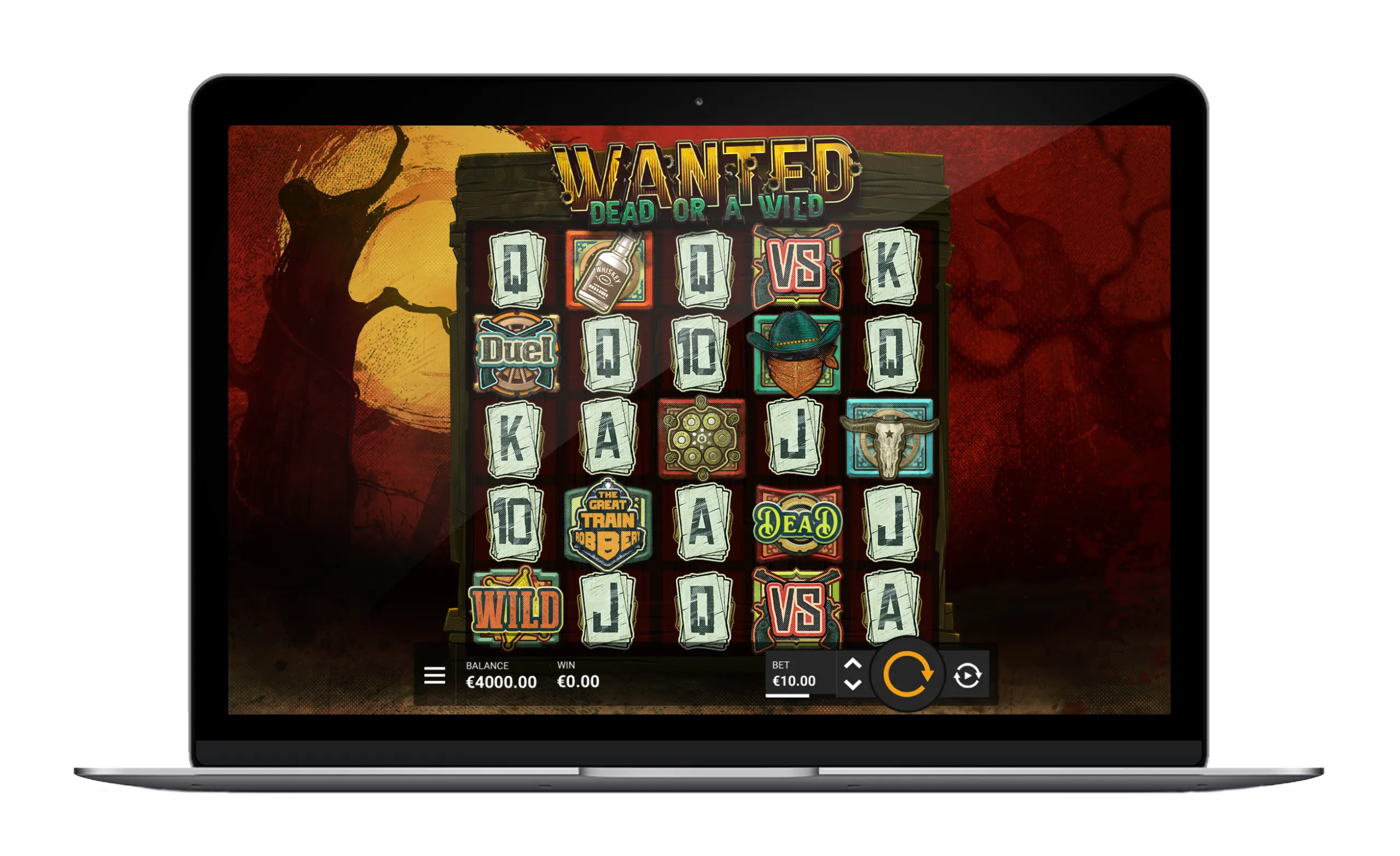 Official Hacksaw promotional screen image of Wanted Dead or a Wild